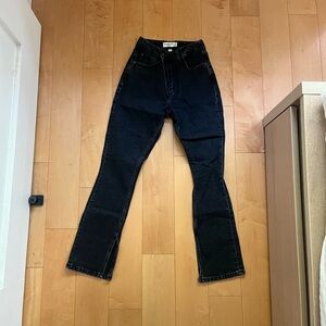 Abercrombie & Fitch Black Curve Love Skinny Bootcut Women's Jeans 25S